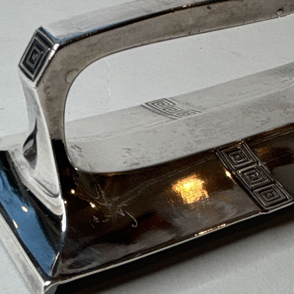 Antique WMF Silver Plated Brass Rocker Ink Blotter Germany c.1905 Art Nouveau - Picture 15 of 16